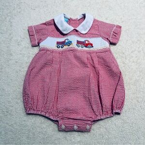 Boys Dump Truck Collared Bubble